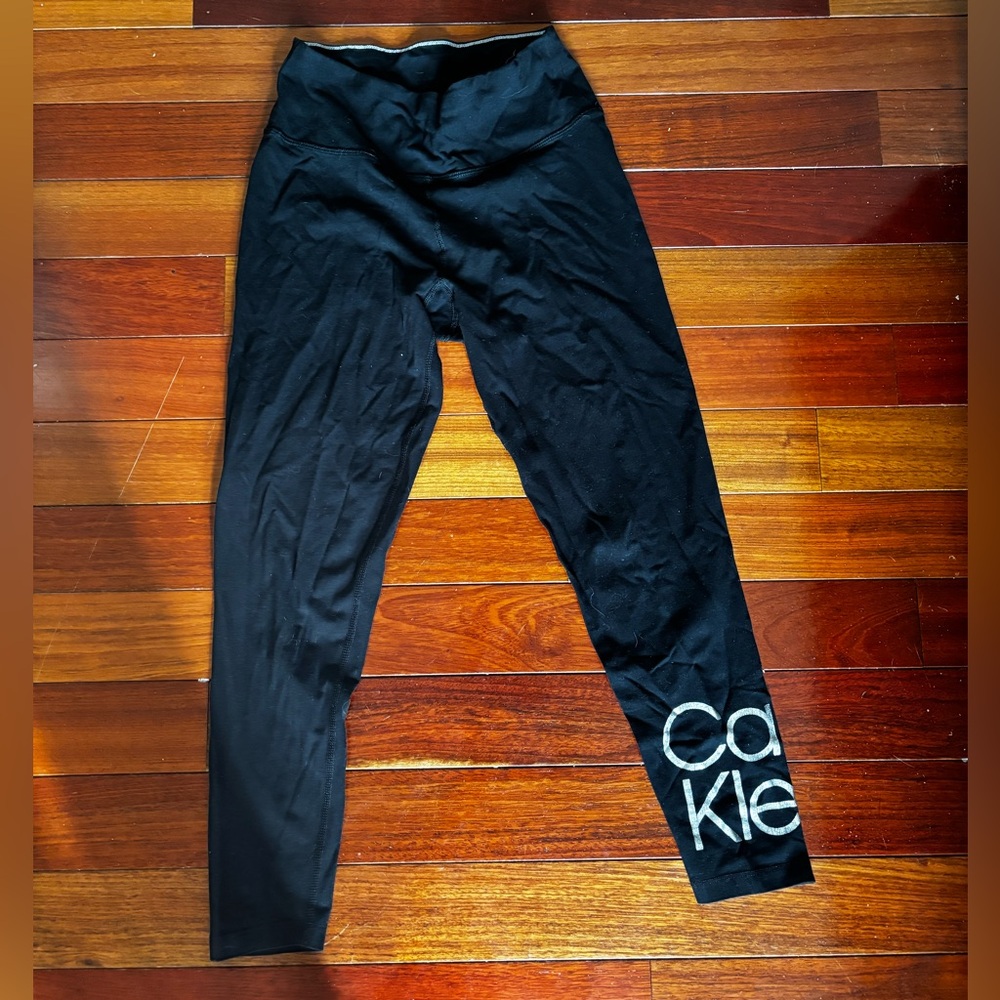 Calvin Klein Women’s Black Leggings with Logo